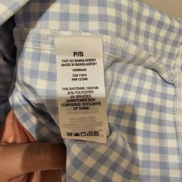 Garage Blue Gingham Paris Dress S - Picture 5 of 7